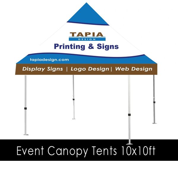 Pop up Tent printing in Anaheim CA 10x10ft Custom Canopy Tent prints